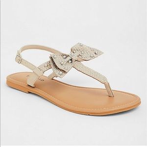 Torrid NWT Tan Bow Sandals